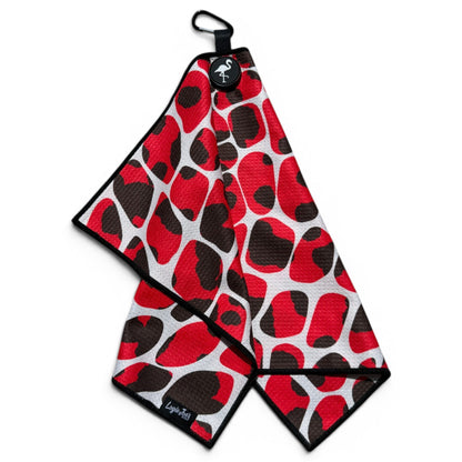 Wild Card Golf Towel | 24” x 16” Microfiber Towel | Magnetic Clip & Carabiner | Premium Golf Accessory - Club Rehab