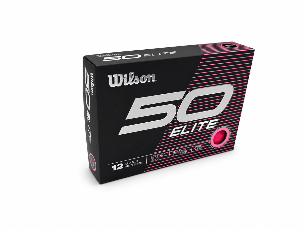 Wilson Staff Fifty Elite Golf Balls – 12 Pack - Pink Rose - Club Rehab