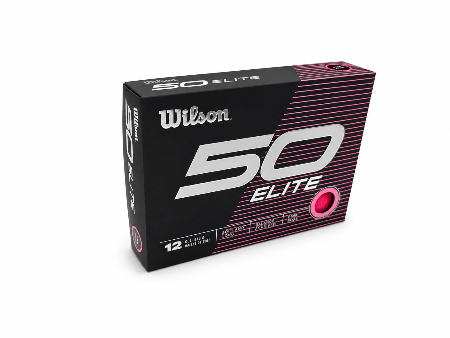 Wilson Staff Fifty Elite Golf Balls – 12 Pack - Pink Rose - Club Rehab