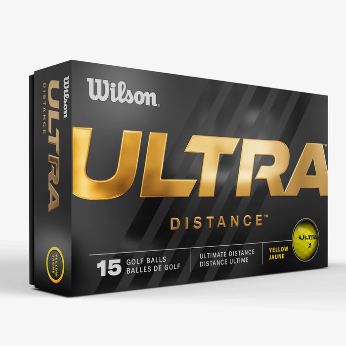 Wilson Ultra Distance Yellow Golf Balls – 15 Pack - Club Rehab