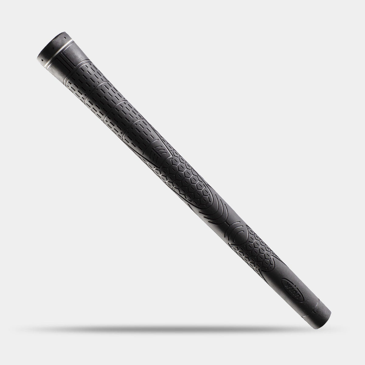 Winn D2R Rubber golf grip in black; manufacturer family image
