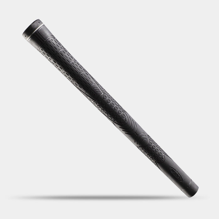 Winn D2R Rubber golf grip in black; manufacturer family image