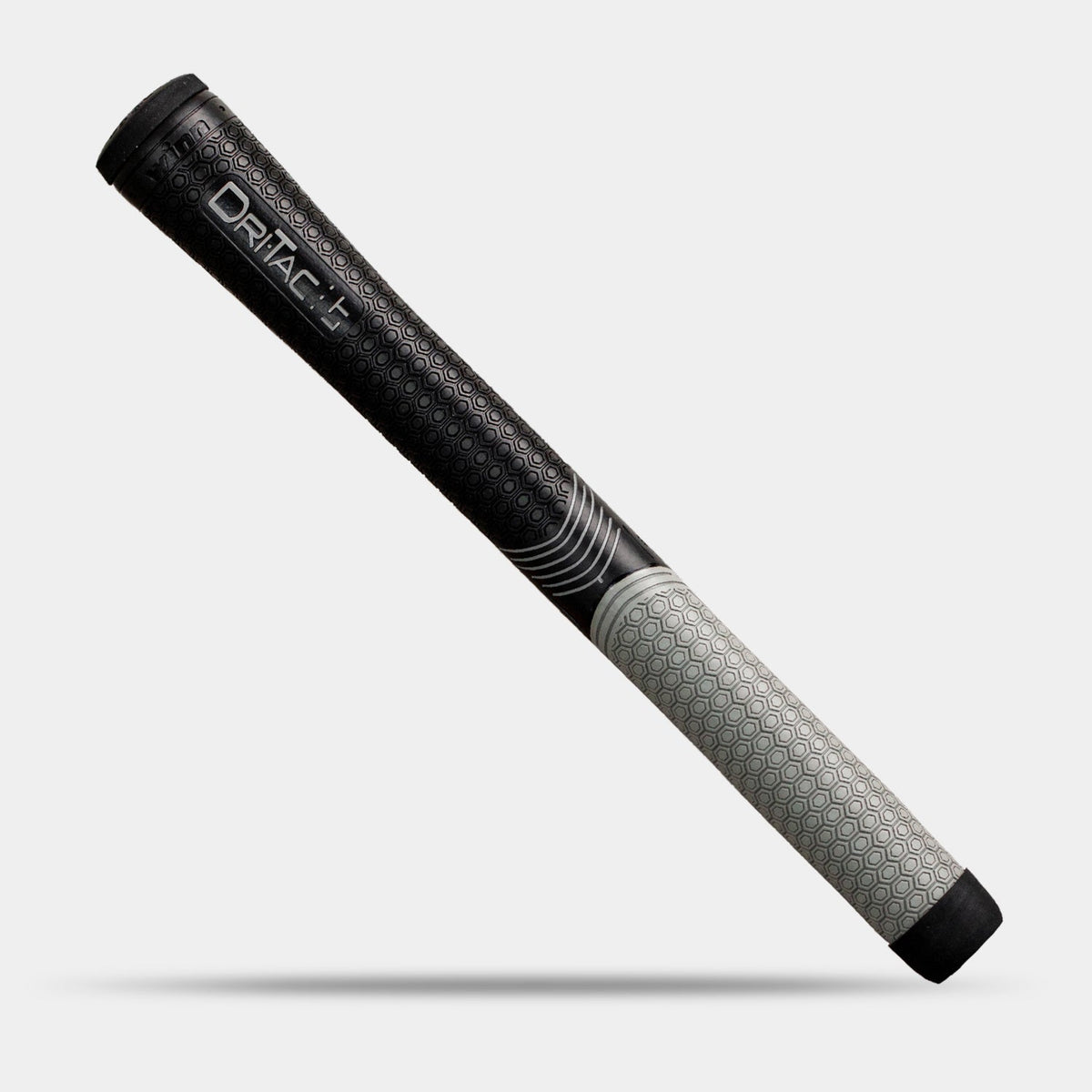 Winn Dri-Tac LT Less Taper Oversize golf grip in Black/Gray