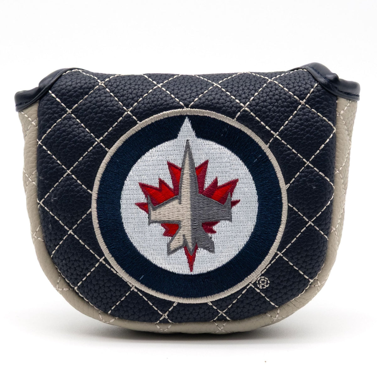 Winnipeg Jets solid mallet putter quilted golf headcover