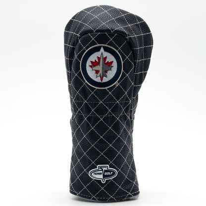 Winnipeg Jets solid fairway quilted golf headcover alternate view