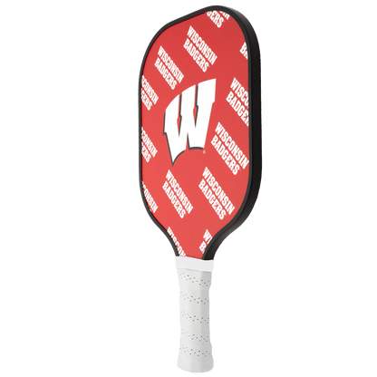 Wisconsin Badgers Pickleball Paddle | Carbon Fiber Face | 12mm Core - Club Rehab
