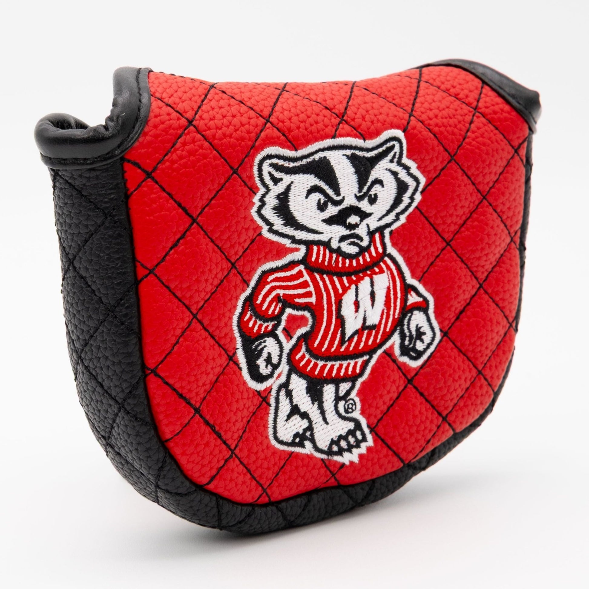 Wisconsin Badgers Quilted Headcovers – On, Wisconsin! Collection - Mallet Putter Solid - Club Rehab