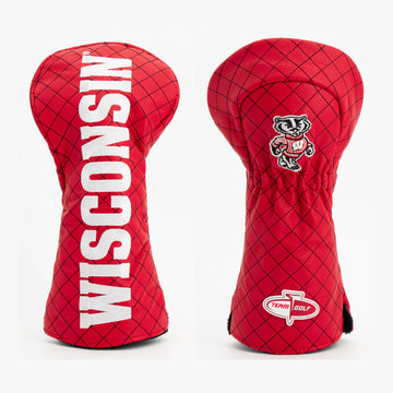 Wisconsin Badgers gesteppte Driver-Schlägerhaube (Solid)