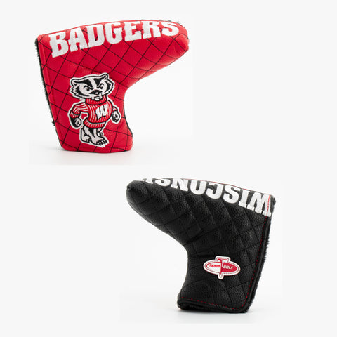 Wisconsin Badgers Split Quilted Blade Putter Cover
