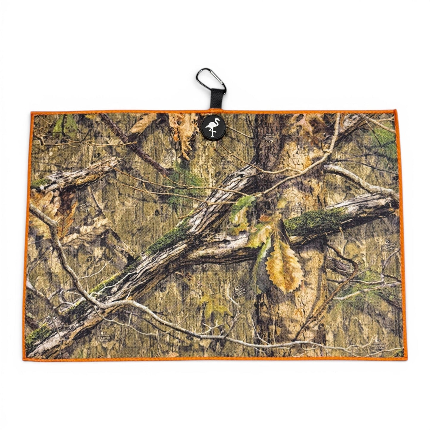 Woodland Camo Golf Towel | Premium Double - Sided Microfiber | Heavy - Duty Magnetic Towel with Carabiner Clip | 24 x 16 in - Club Rehab