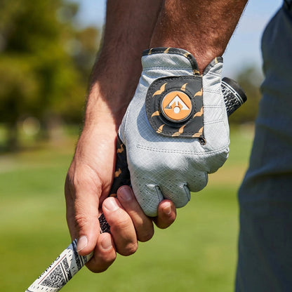 Wooly-Burg | Men's Mustache Patterned Golf Glove - LH S - Club Rehab