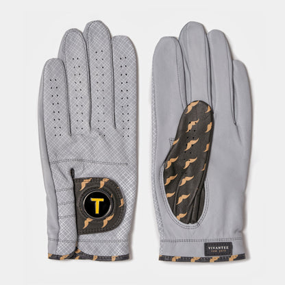 Wooly-Burg | Men's Mustache Patterned Golf Glove - LH S - Club Rehab
