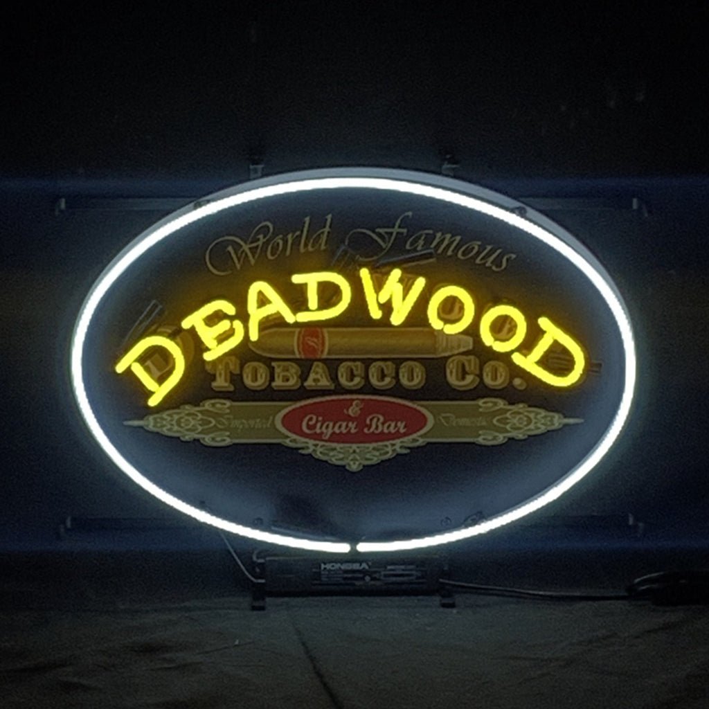 World Famous Deadwood Tobacco_Co. Cigar Neon Light Sign - Club Rehab