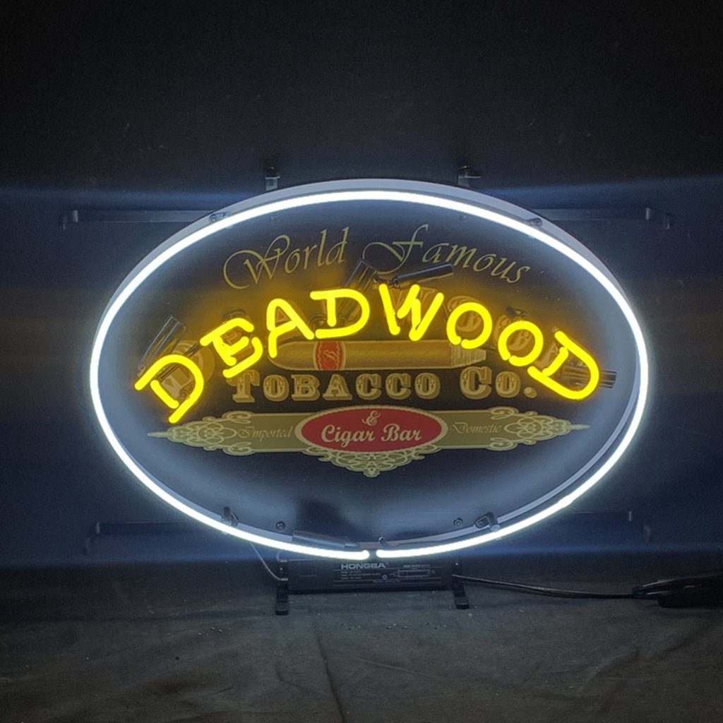 World Famous Deadwood Tobacco_Co. Cigar Neon Light Sign - Club Rehab