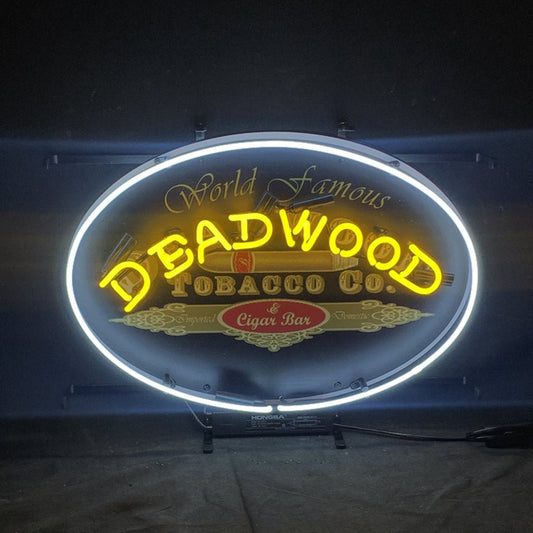 World Famous Deadwood Tobacco_Co. Cigar Neon Light Sign - Club Rehab