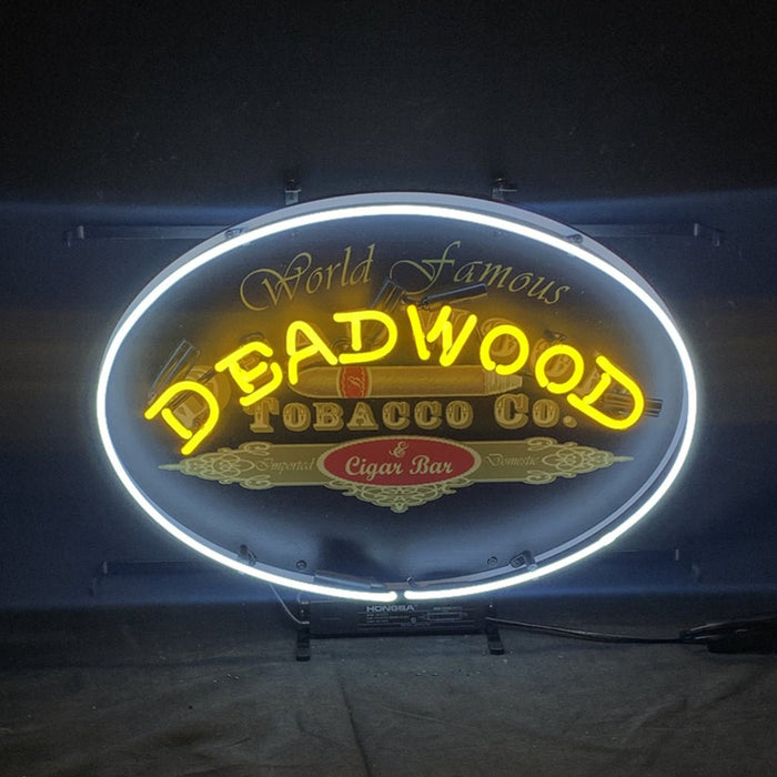 World Famous Deadwood Tobacco_Co. Cigar Neon Light Sign - Club Rehab