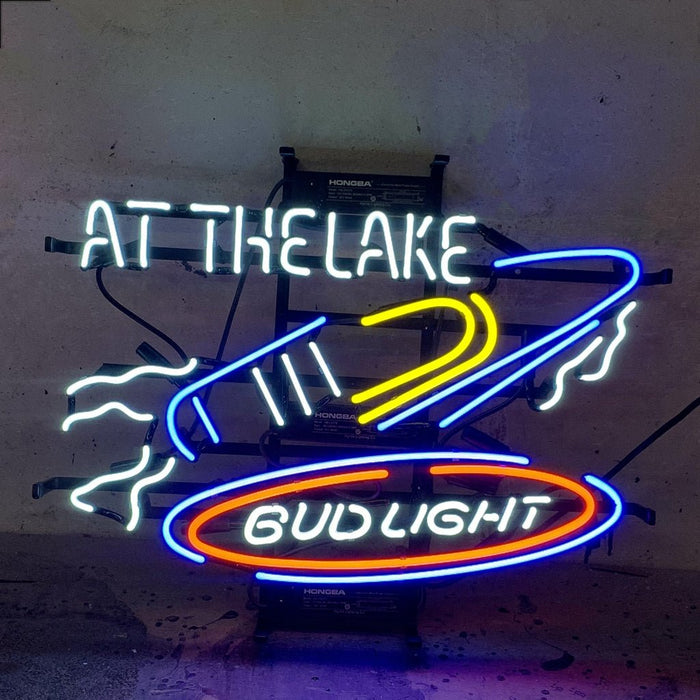 Yacht At The Lake Bud Light Neon Light Sign - Club Rehab