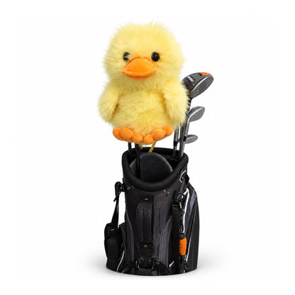Yellow Duck driver headcover, in bag front view