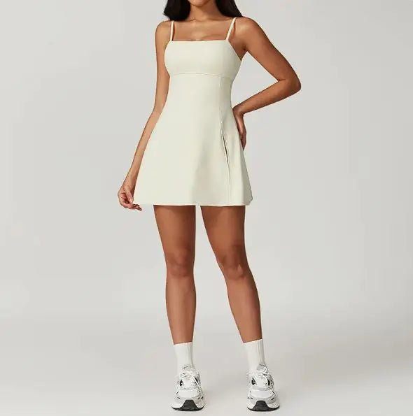 Yoga Tennis Golf Skirt - Cream Apricot S - Club Rehab