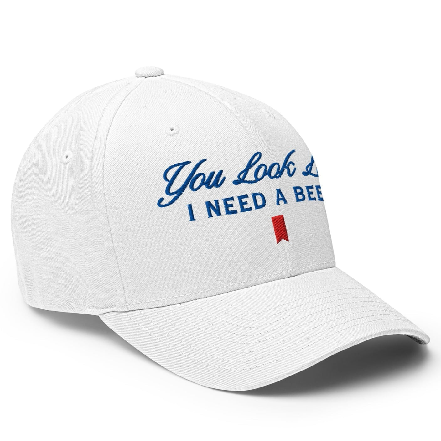 You Look Like I Need a Beer Embroidered Stretch Fit Golf Hat