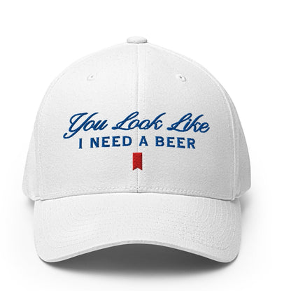 You Look Like I Need a Beer Embroidered Stretch Fit Golf Hat