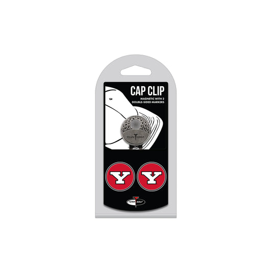 Youngstown State hat clip with two golf ball markers
