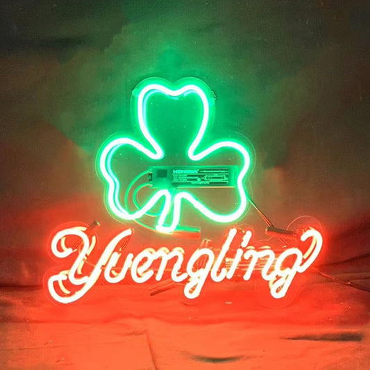 Yuengling Lager Clover Neon Light Sign - Club Rehab