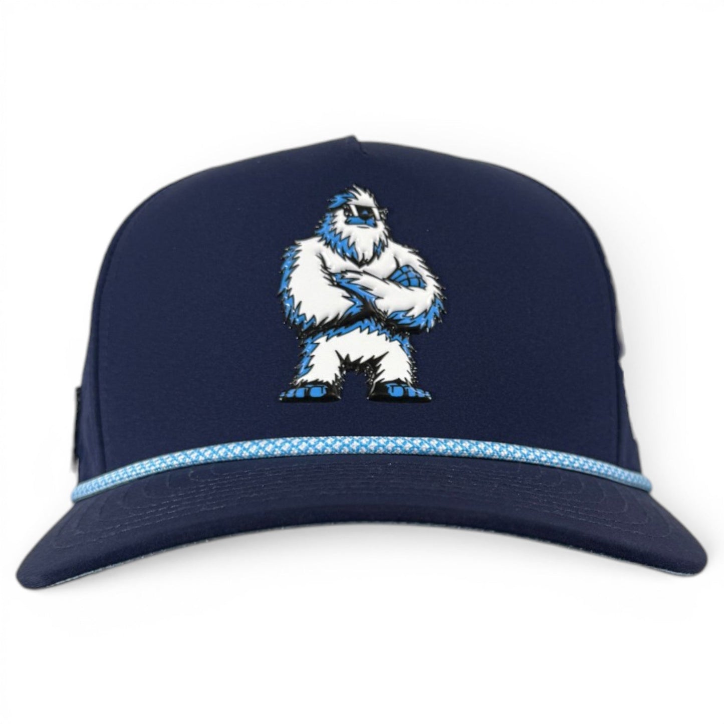 Zero Chill Yeti Golf Hat | Snapback Cap | Built-in Magnetic Ball Marker Holder + Marker Included | Adjustable Navy Abominable Snowman - Club Rehab