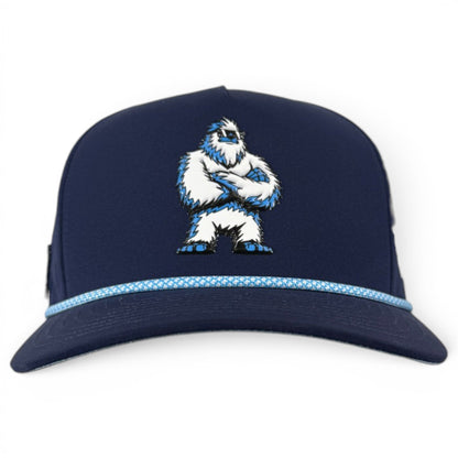 Zero Chill Yeti Golf Hat | Snapback Cap | Built-in Magnetic Ball Marker Holder + Marker Included | Adjustable Navy Abominable Snowman - Club Rehab
