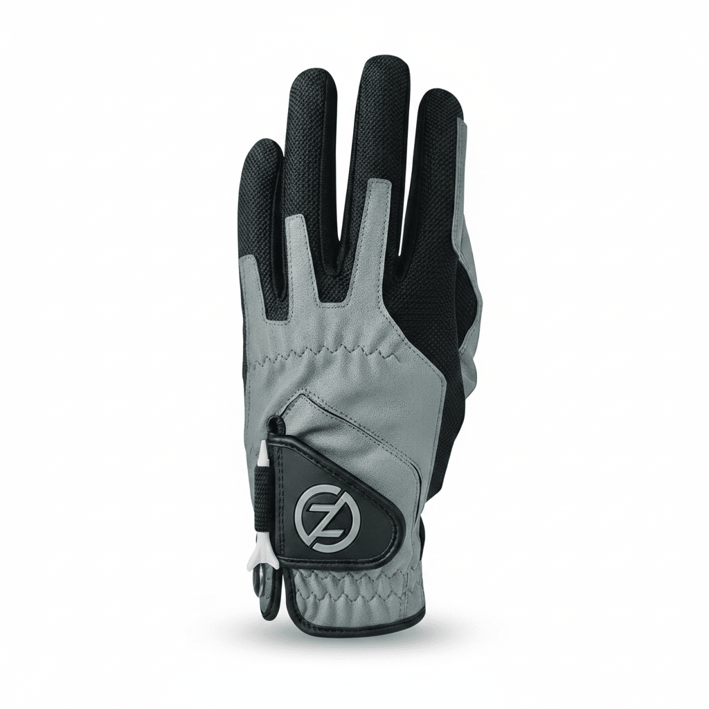 Zero Friction™ Men's Compression Golf Glove - Right Hand Silver - Club Rehab