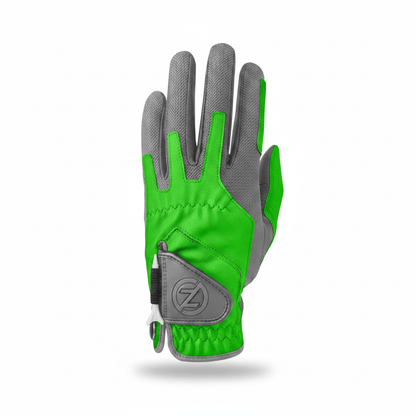 Zero Friction™ Men's Compression Golf Glove - Left Hand Lime Green - New Color Style! - Club Rehab