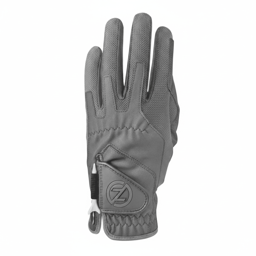 Zero Friction™ Men's Compression Golf Glove - Left Hand Silver - New Color Style! - Club Rehab