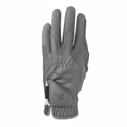 Zero Friction™ Men's Compression Golf Glove - Left Hand Silver - New Color Style! - Club Rehab