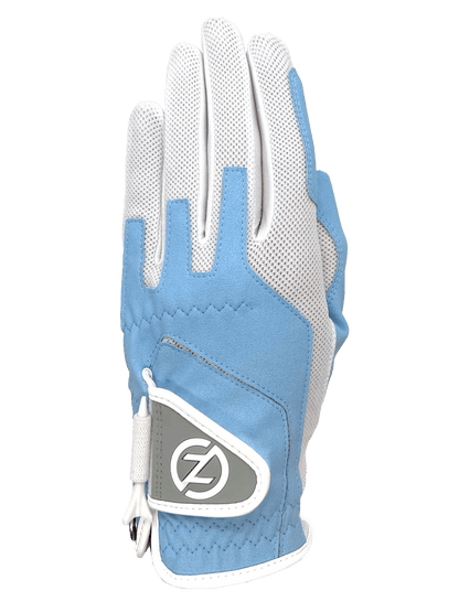 Zero Friction™ Women's Compression Golf Glove - Left Hand Carolina Blue - Club Rehab