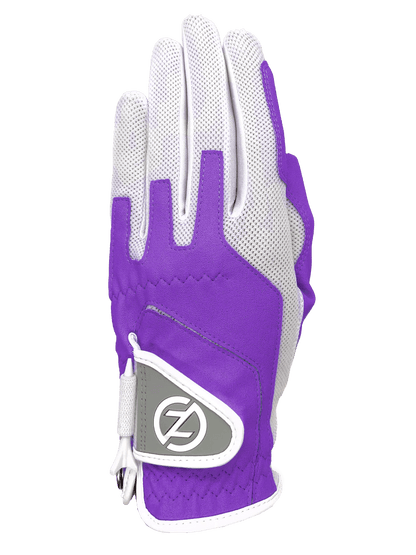 Zero Friction™ Women's Compression Golf Glove - Left Hand Purple - Club Rehab