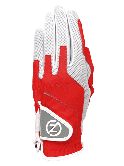 Zero Friction™ Women's Compression Golf Glove - Left Hand Red - Club Rehab