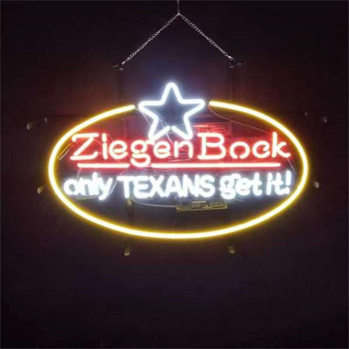 Ziegen Bock Only Texans Get it Neon Light Sign - Club Rehab