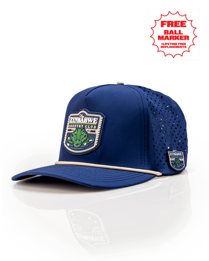 Zynbabwe Country Club Navy - Perforated Rope Hat - Club Rehab