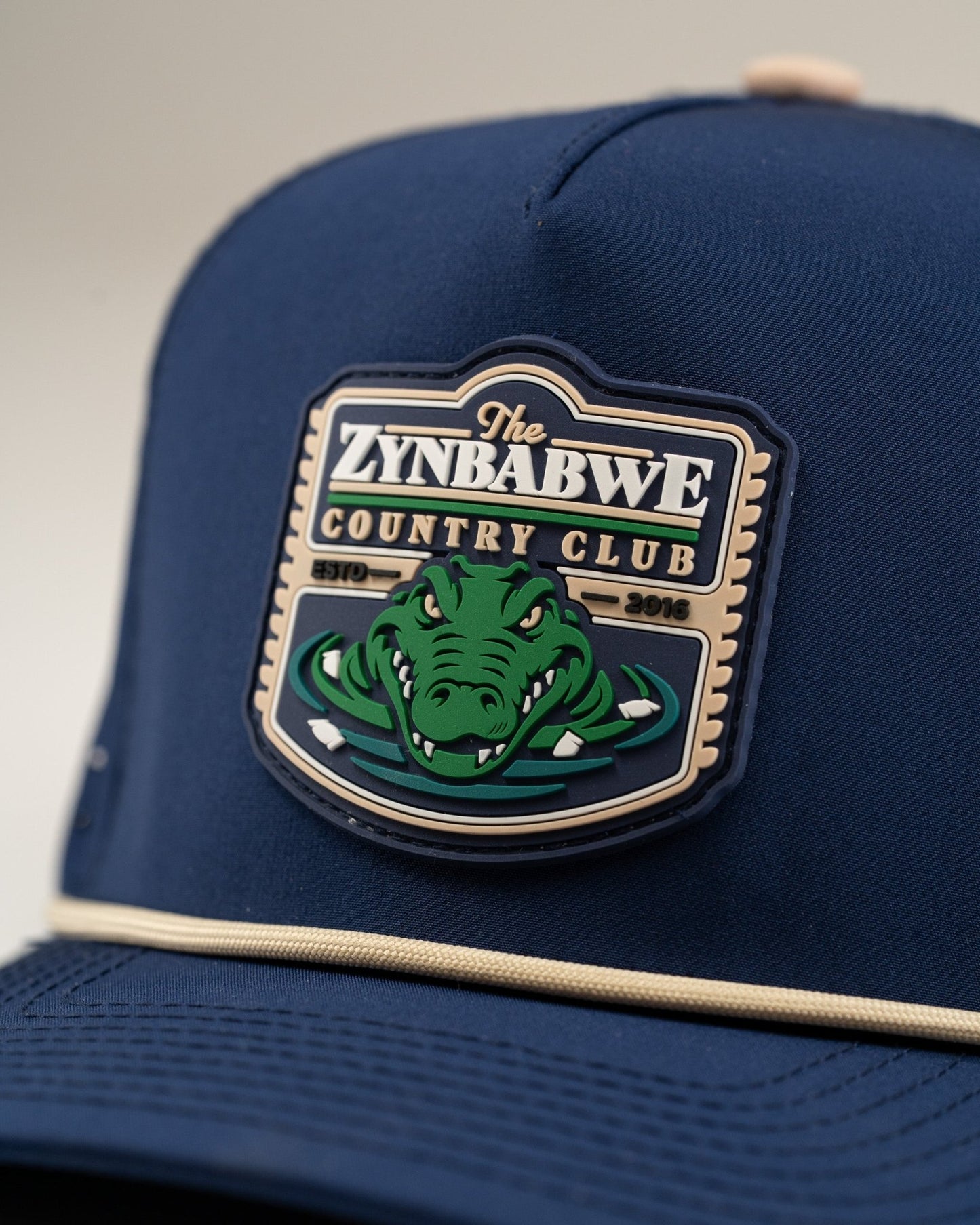 Zynbabwe Country Club Navy - Perforated Rope Hat - Club Rehab