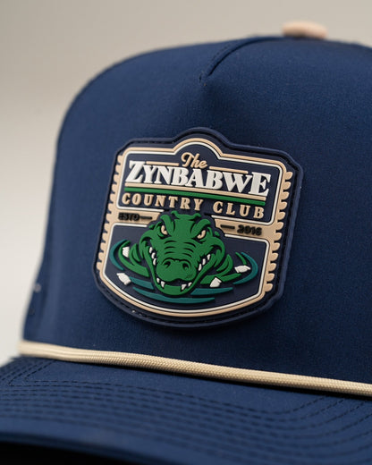 Zynbabwe Country Club Navy - Perforated Rope Hat - Club Rehab